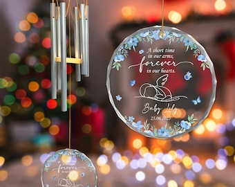 Personalized Baby Memorial Wind Chime, Infant Loss Memorial, Miscarriage Gift, Baby Keepsake, Baby Memorial, Sympathy Gift