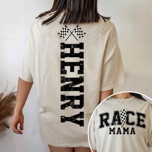 Personalized Race Mom Shirt, Race Mama Sweatshirt, Racing Season, Checkered Race Shirt, Mama Racing Sweatshirt, Mothers Day Gift For Mom