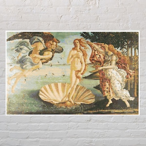 Birth of Venus Cross Stitch Pattern PDF