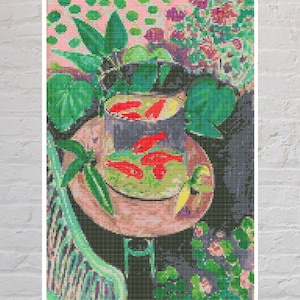 Padrão de ponto cruz Henri Matisse Goldfish