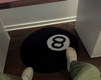 8 Ball Rug Stussy Rug Pool Living Room Rug Housewarming Gifts for