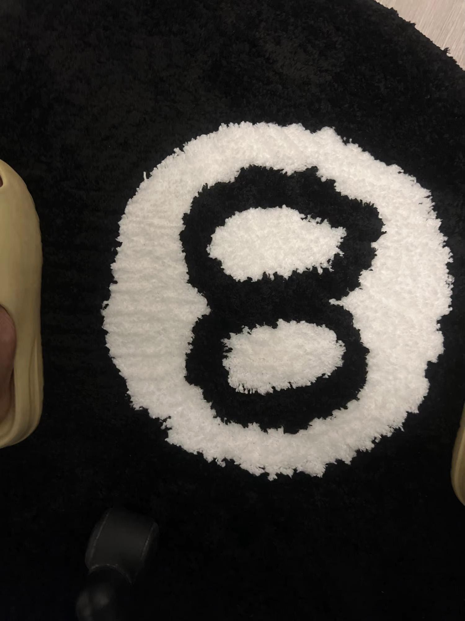 STUSSY 8 BALL RUG 30インチ ブラック Amazon.com: 8 Ball Rug, 32 inch Large Black Round Rug for