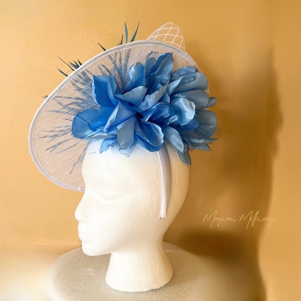Cappello Donna Tesa Larga In Organza Per Matrimonio, Kentucky Derby, Tea Party &ndash; Senza Etichette