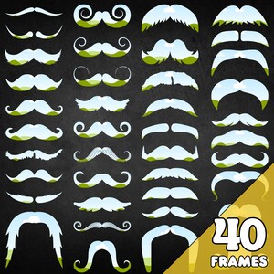 Canva Frames Bundle - Custom Background Canva Frames - Drag and Drop Canva Frames - Custom Mustache Canva Frames image 5