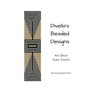 Peyote Bracelet Pattern, Art Deco