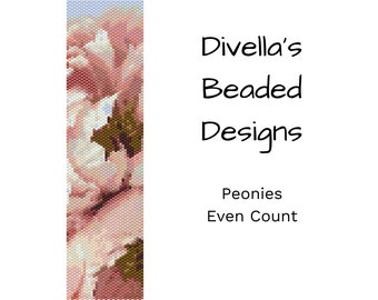 Peyote Pattern, Peonies, Beading Pattern, Earring tutorial, Clasp Tutorial