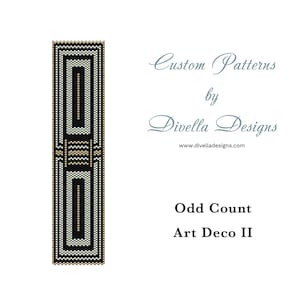 Beaded Peyote Bracelet Pattern Art Deco ll