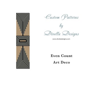 Peyote Bracelet PATTERN Art Deco