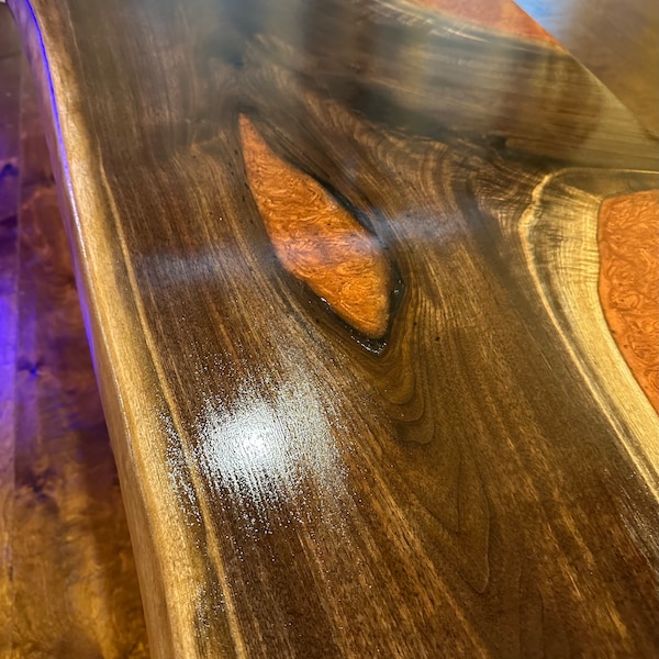 Live Edge Walnut Whiskey River coffee table