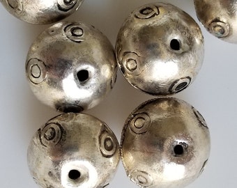 for men or women Carved Bone tube beads hand painted with small Picasso beads /& Sliver spacers. Southwest Ethnic Necklace Hand crafted