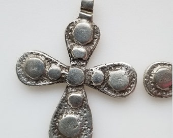 Ethiopian pendant, Coptic Cross pendant, Ethiopian Coptic Cross, Ethiopian Cross, silver pendant