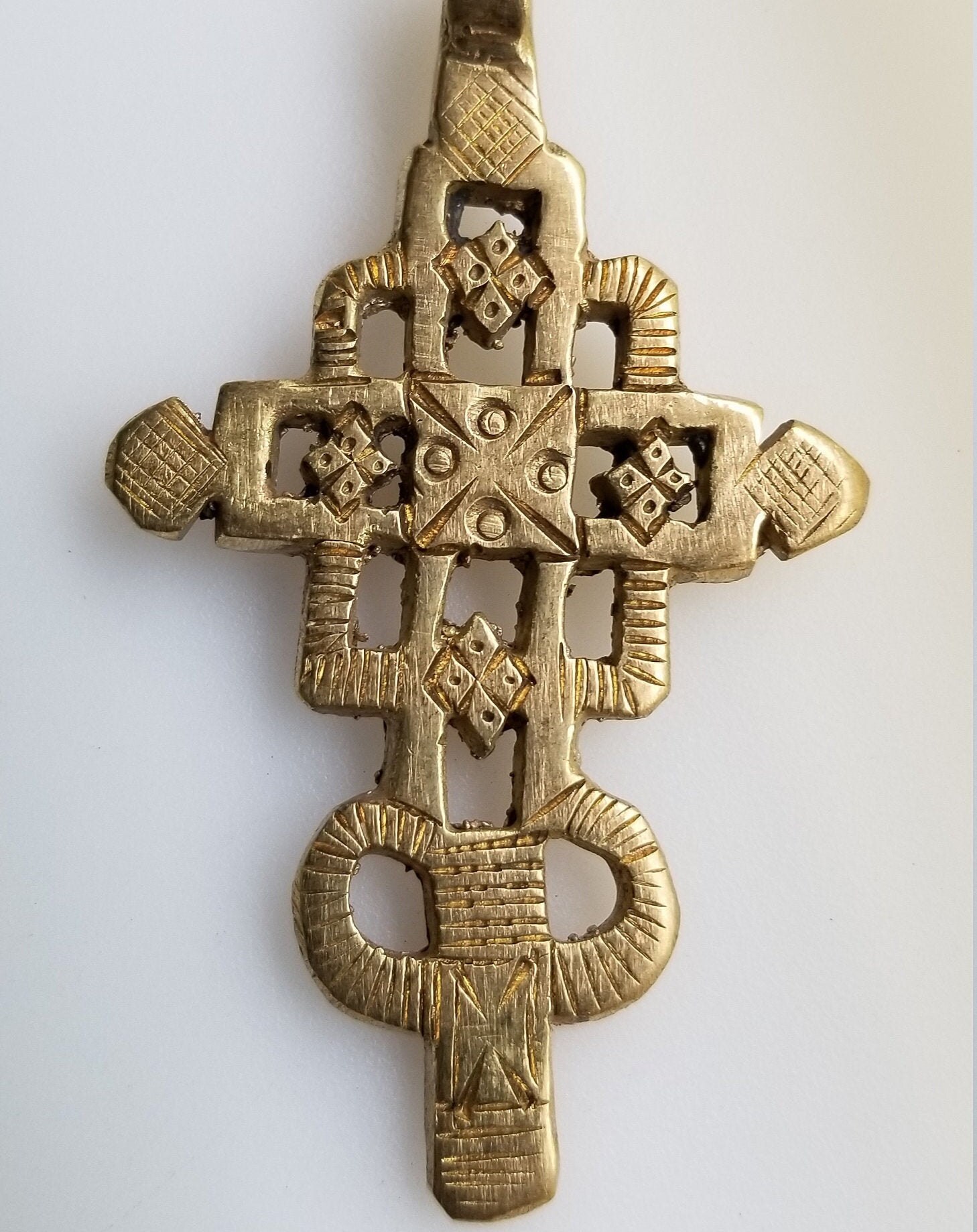 Croix copte éthiopienne pendentif en laiton Etsy