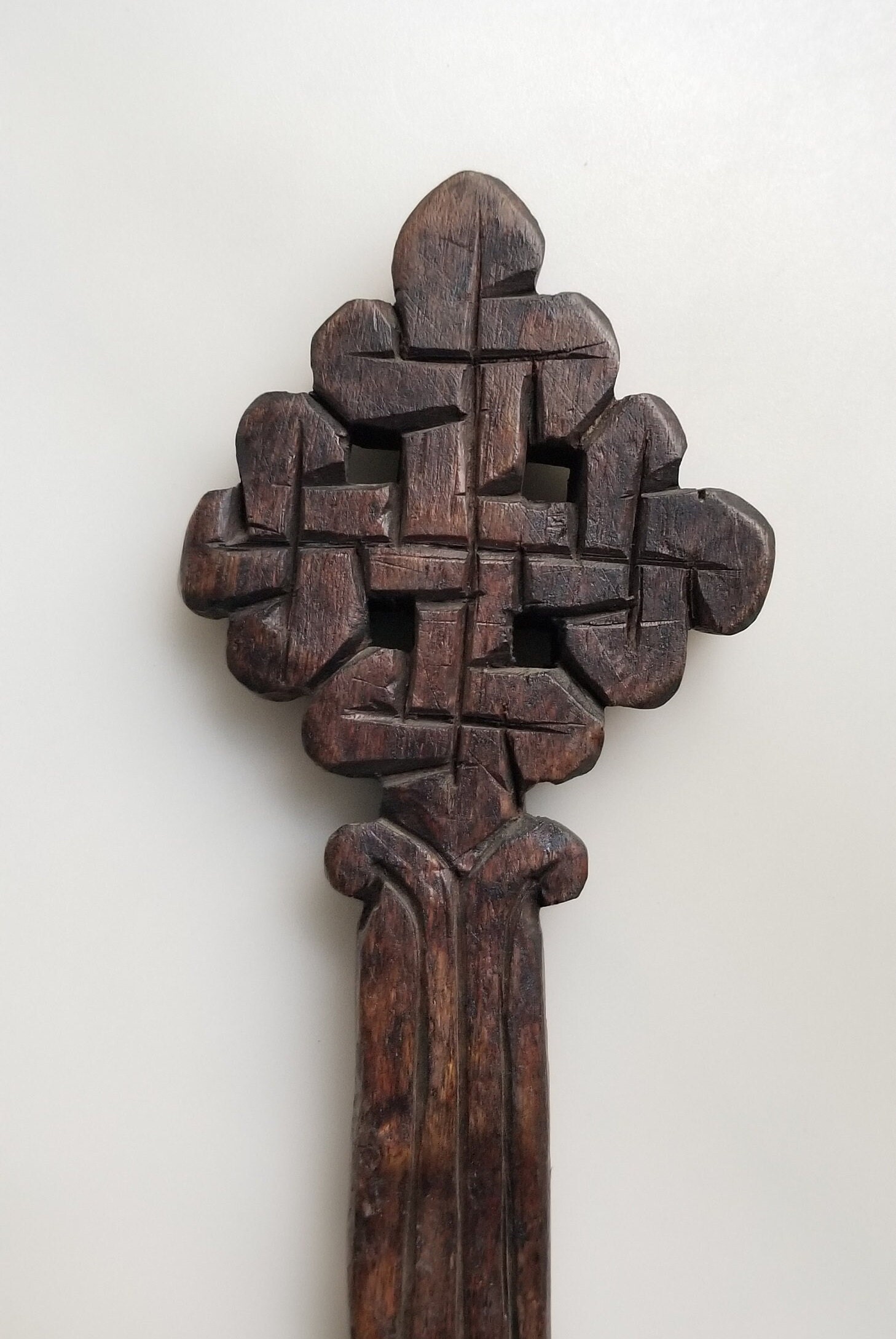 WOODEN ETHIOPIAN CROSS Collectible DoubleFolding Ethiopian Wooden