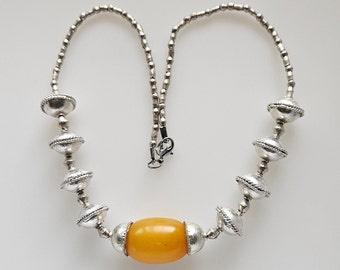 Ethiopian beads necklace, handmade necklace