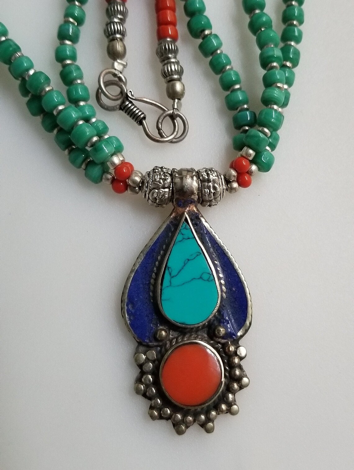Nepalese Tibetan Necklace Nepalese Jewelry Nepali Jewelry Etsy