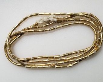Ethiopian Brass Tube Beads: African Spacer Beads