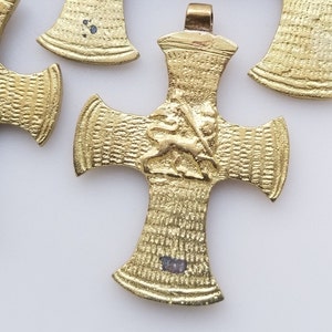 DISCOUNTED - ONE Ethiopian Lion of Judah pendant