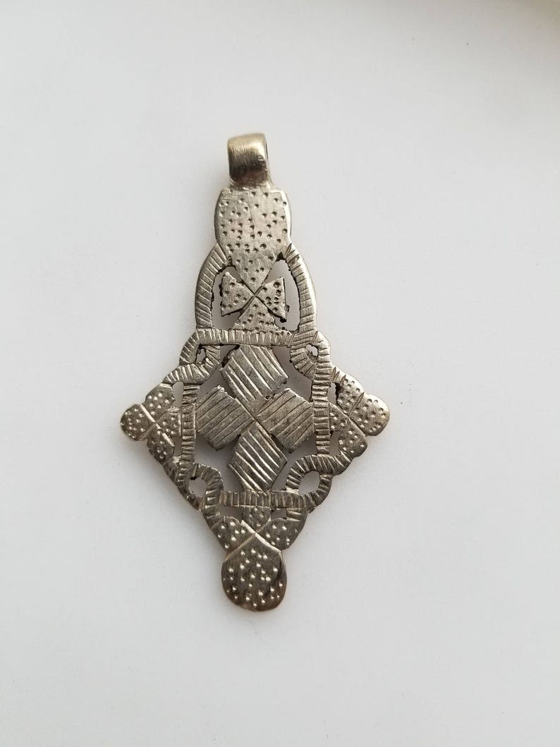 Ethiopian Cross African pendant Cross pendant Coptic Cross pendant Ethiopian Coptic Cross silver pendant