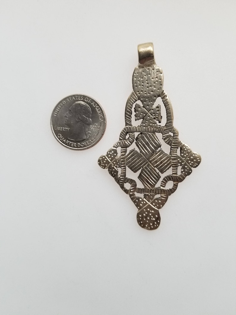Ethiopian Cross African pendant Cross pendant Coptic Cross pendant Ethiopian Coptic Cross silver pendant