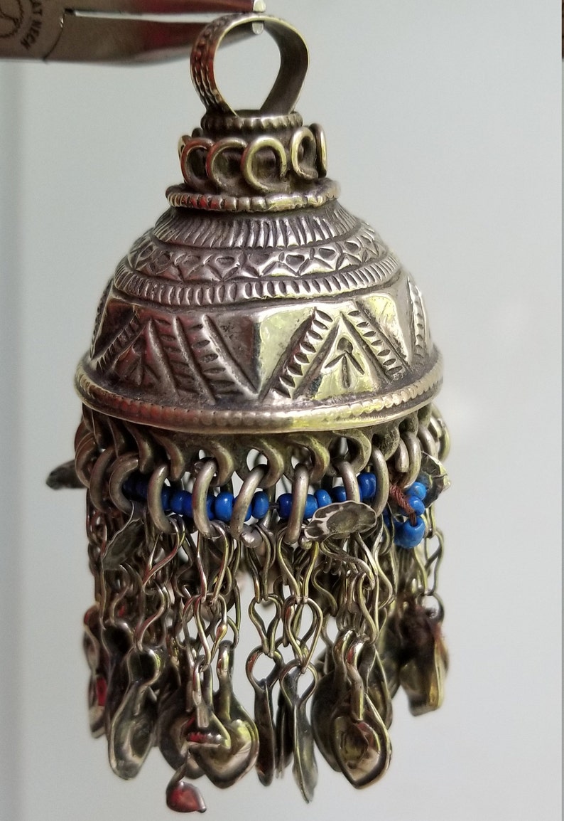 Afghan dome pendant belly dancing jewelry Afghan jewelry Kuchi dome pendant middle eastern jewelry Kuchi Pendant
