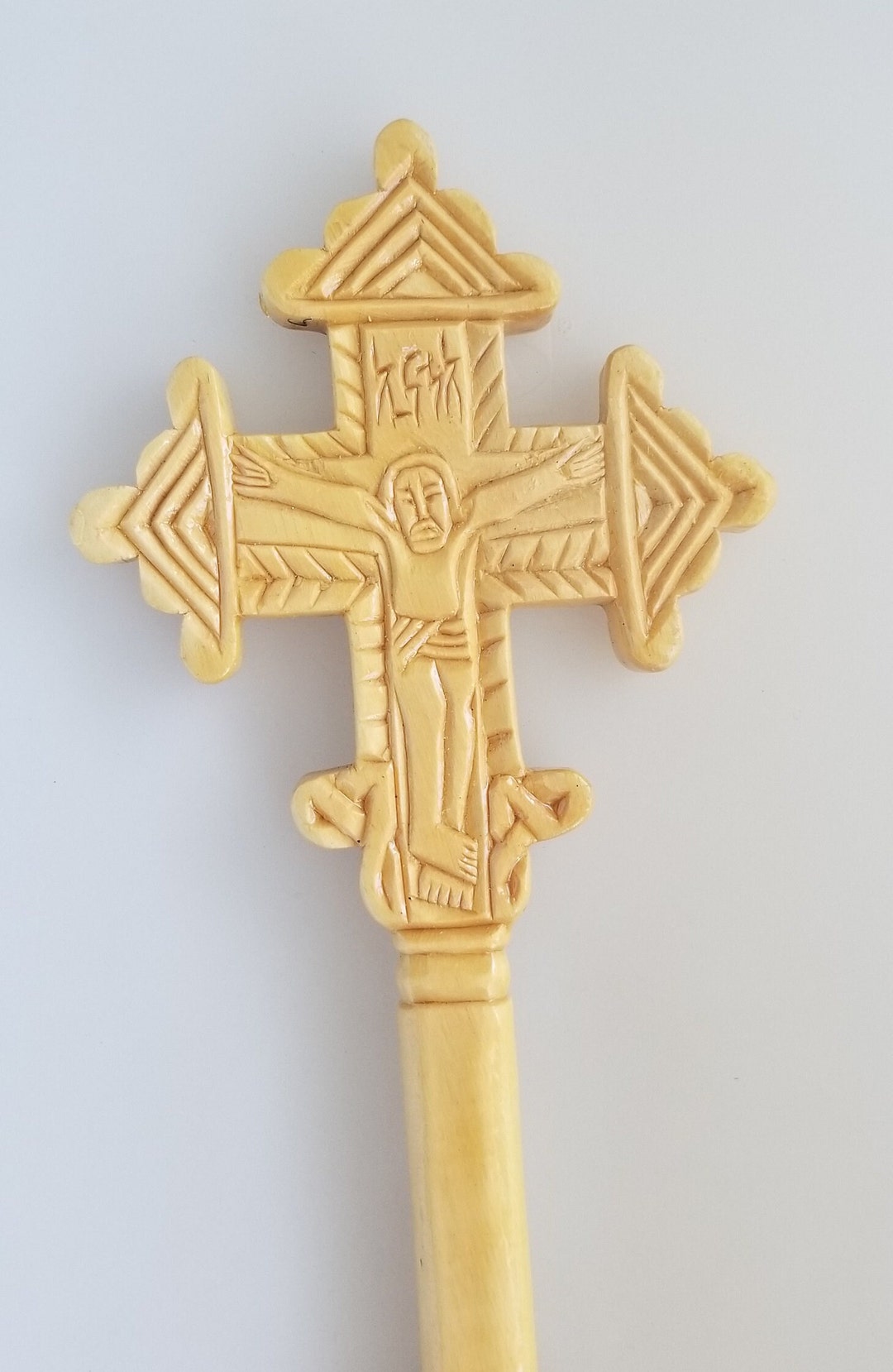 Wooden Ethiopian Cross Blessing Cross Handheld Cross Etsy