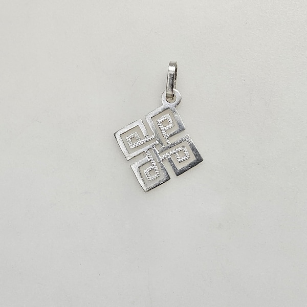 Ethiopian Coptic Cross Pendant, lightweight pendant, silver cross, small pendant