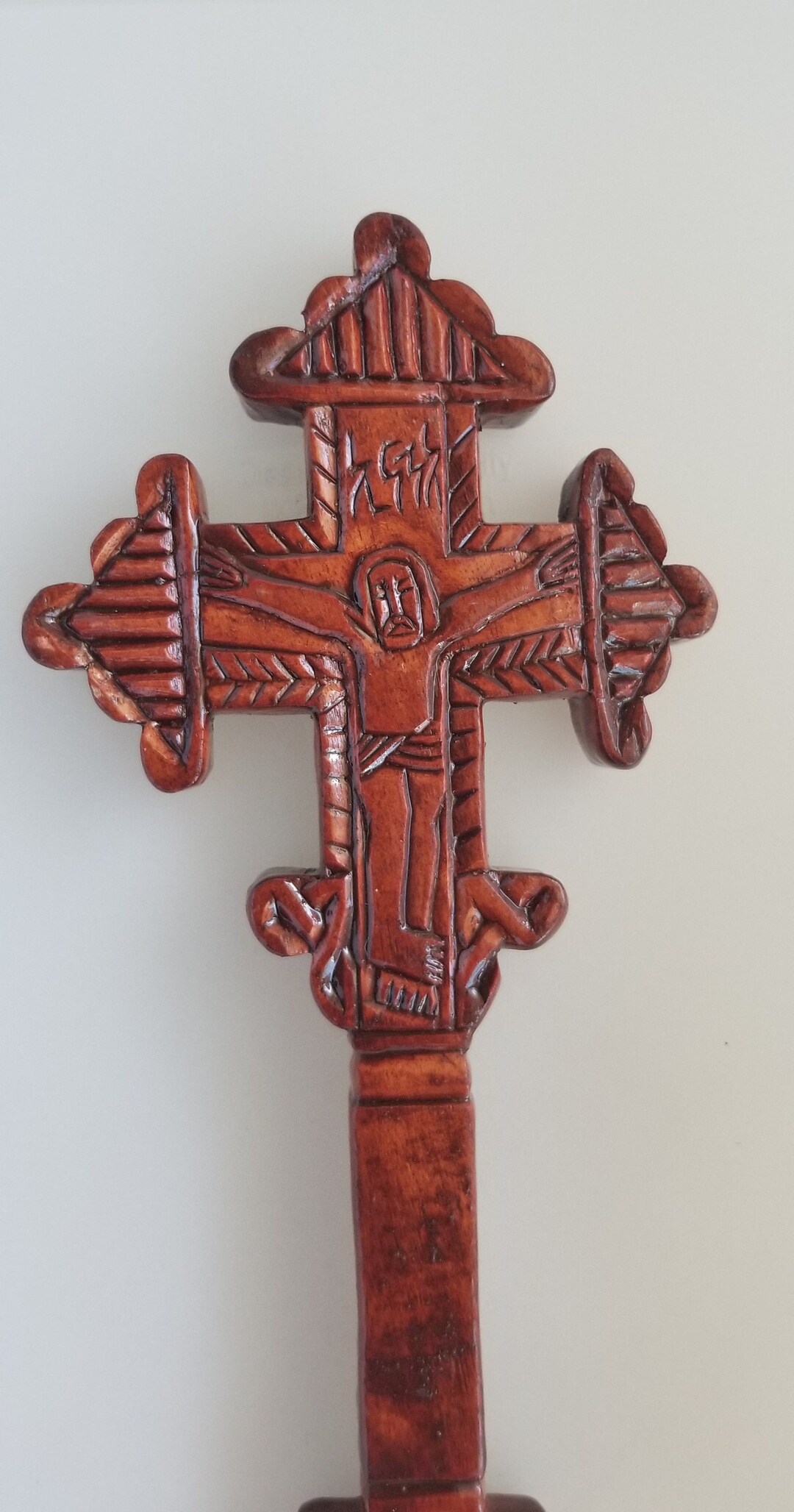 Wooden Ethiopian Cross Blessing Cross Handheld Cross Etsy