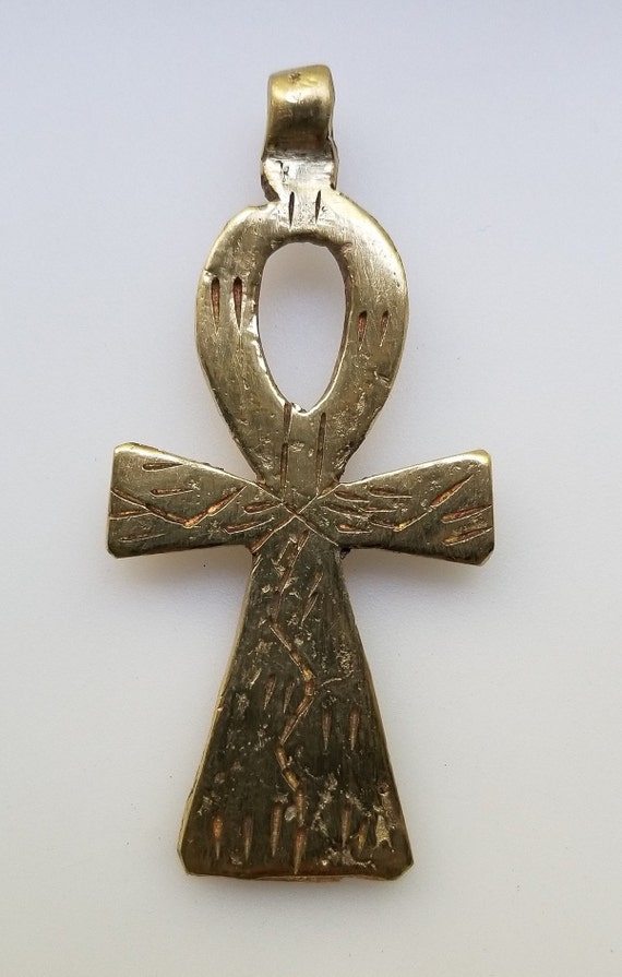 SA85 Ethiopian Hinged Brass Cross Pendants Ethiopian Charms