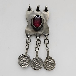 Afghan Pendant with Dangles, Boho charm