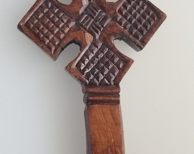 Wooden Ethiopian Cross Blessing Cross Handheld Cross Etsy