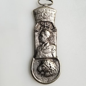 Ethiopian Rastafarian pendant, Rasta pendant, silver pendant