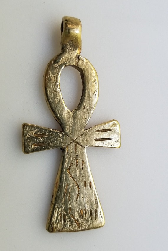 SA85 Ethiopian Hinged Brass Cross Pendants Ethiopian Charms