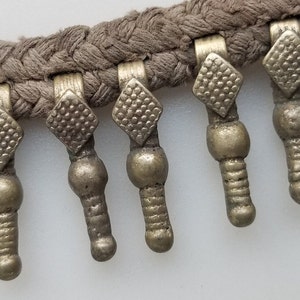 12 Afghan phallic beads, Afghan fertility charms, brass fertility beads