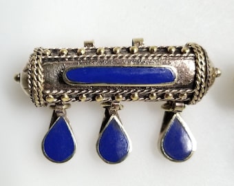 ONE Afghan pendant, Kuchi pendant, small prayer box, amulet pendant
