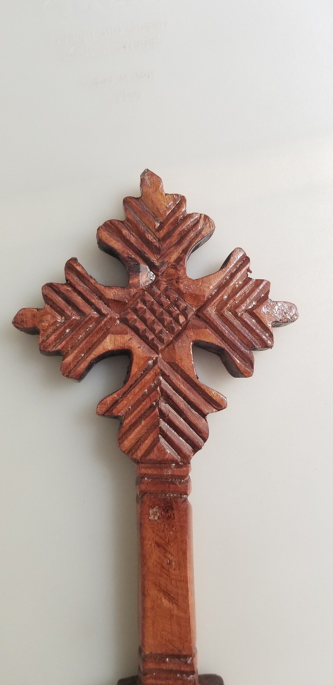 Wooden Ethiopian Cross Blessing Cross Handheld Cross Etsy
