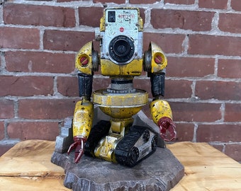 Vintage Kodak Brownie Bullseye Camera robot Cambot kitbash Droid Kitbash