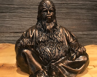 Bronze Chewbacca Buddha Chewbuddha wookie Statue  gift