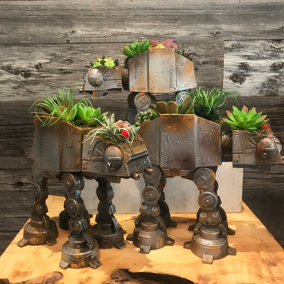 Rusted ATAT Planter succulents air plants terrarium decor Etsy