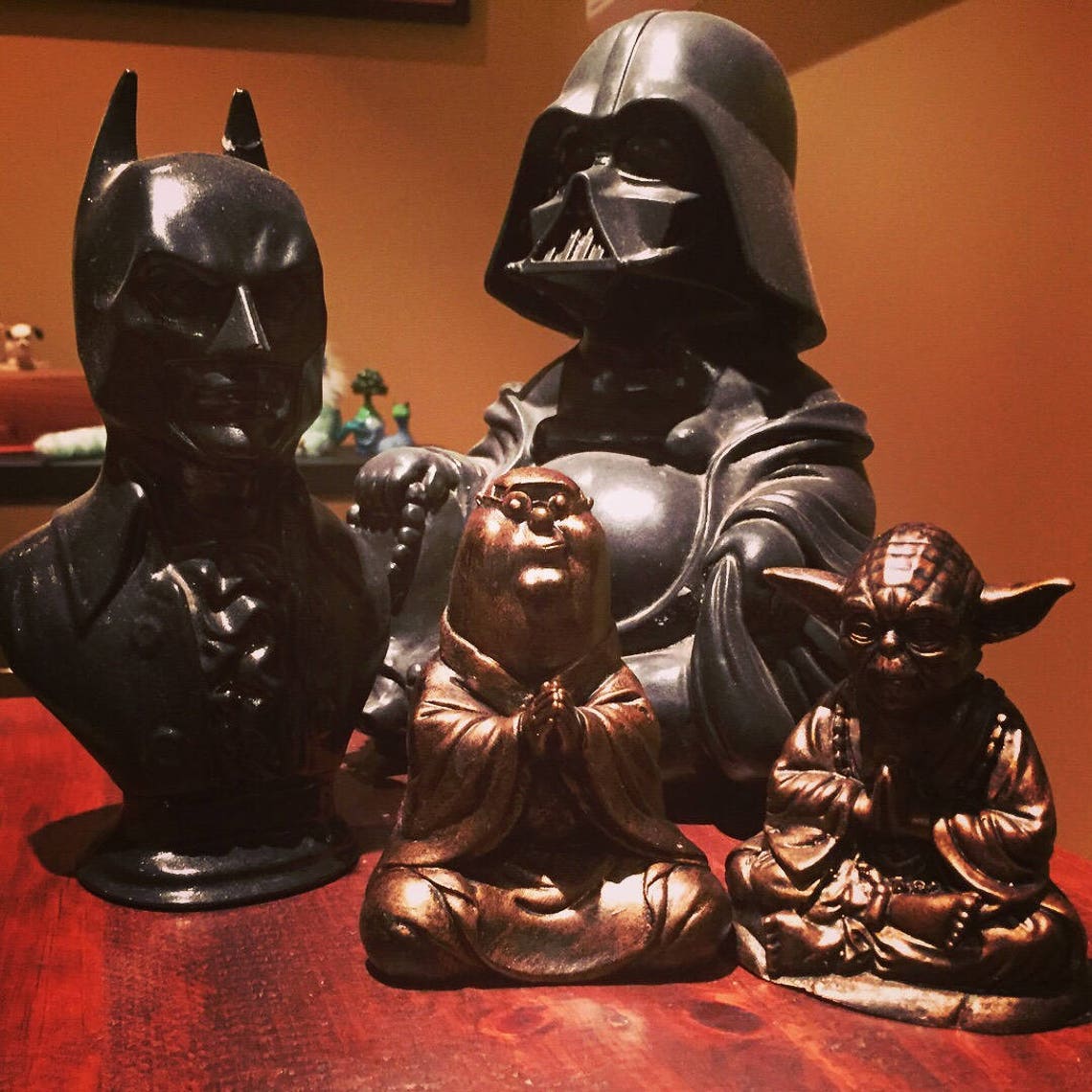 Bronze Yoda Buddha Statue original Sculpt and cast Etsy