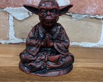 Red  Yoda Buddha  Statue  gift Star Wars Buddha