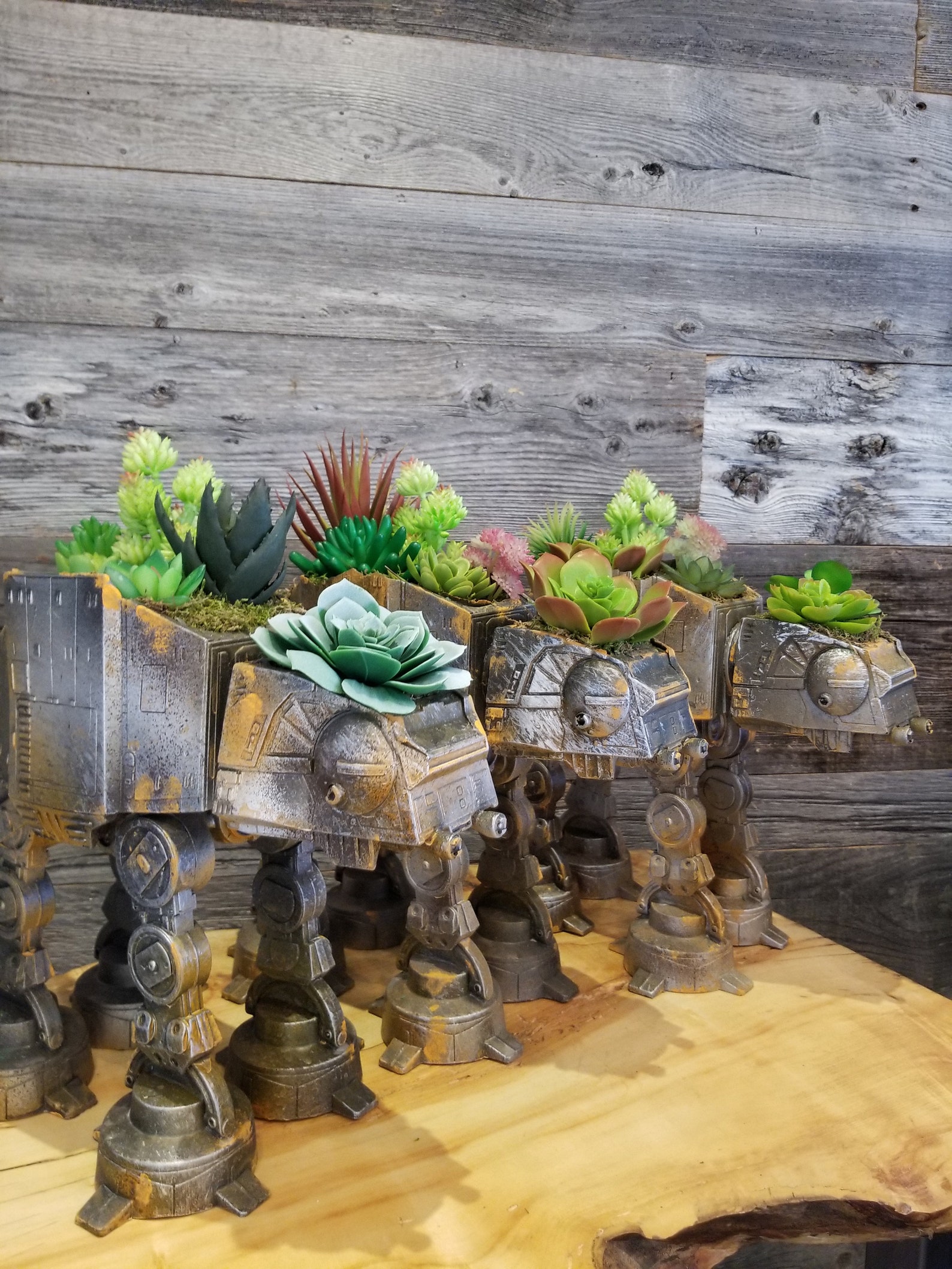 Rusted ATAT Planter succulents air plants terrarium decor Etsy