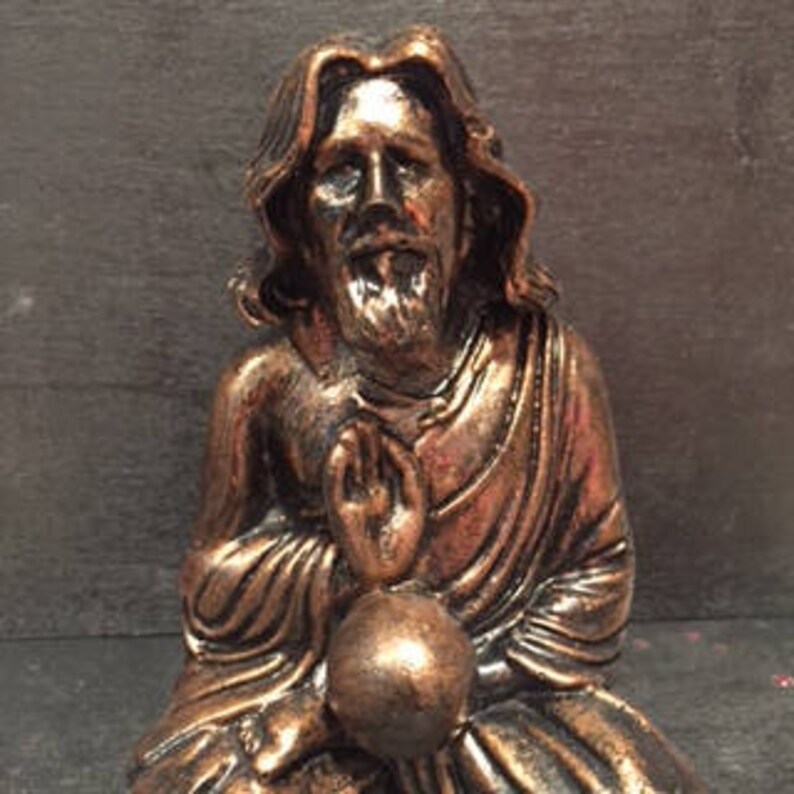 Bronze Dude Buddha The Dude The Big Lebowski Statue original Etsy