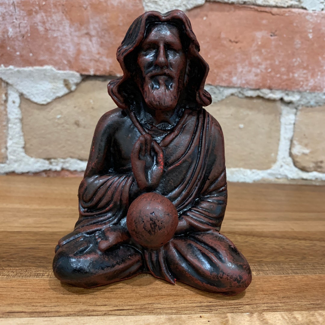 Jeff Bridges Dude Buddha the Dude Red Antique the Big Lebowski Statue Original Sculpt and Cast