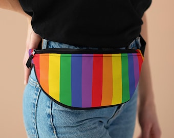 Rainbow Pride Fanny Pack - Unisex Festival Bag, LGBTQIA+ Accessory, Colorful Sling Bag, Summer Travel Gear, Gay Pride Gifts