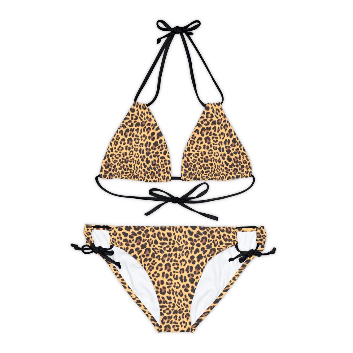 Imprimé Léopard Grande Taille – Bikini 2 Pièces à Nouer main image 0