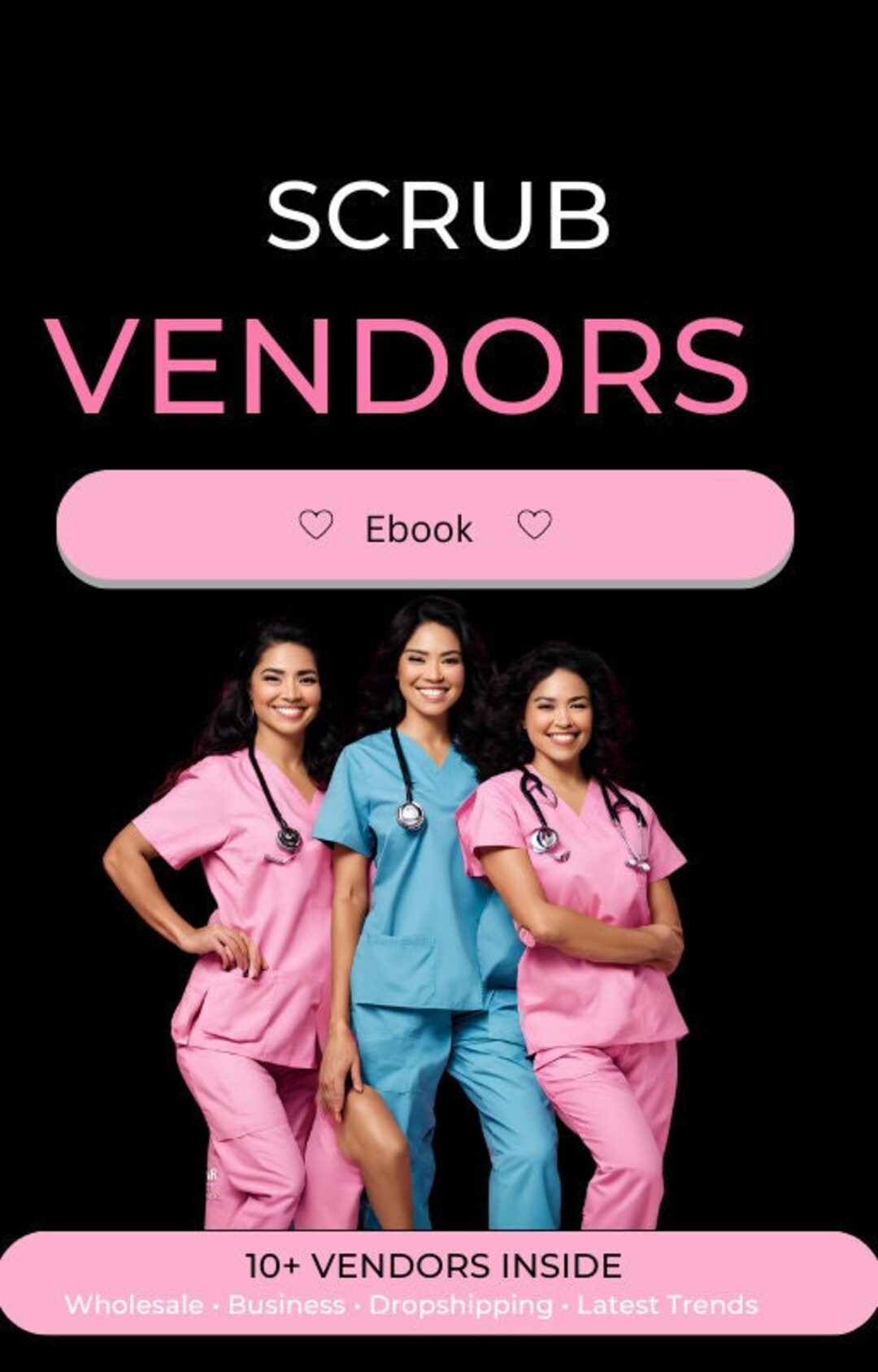 Medical Scrub Vendor Guide Seller Ebook Dropshipping Etsy