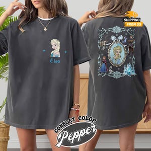 Comfort Colors Elsa Princess Tshirt, Disney Frozen Shirt For Her, Princess Tee, Magic Kingdom Shirt Women, Disneyland Trip Shirt,