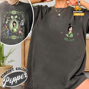 Comfort Colors Mulan Princess Tshirt, Disney Princess Shirt For Her, Magic Kingdom Unisex Shirt, Mulan Princess Shirt, Magic Kingdom