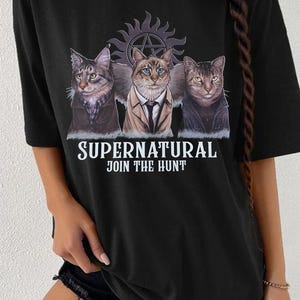 Supernatural Join The Hunt Shirt, Comfort Colors Supernatural Tee, Supernatural Cat Shirt, Valentine Shirt, Winchester Brothers Tee