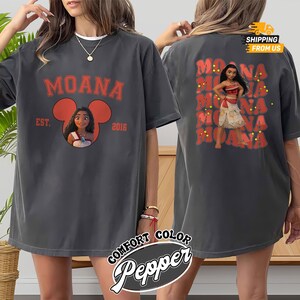 Komfort Farben Moana Prinzessin Tshirt, Disney Prinzessin Shirt für sie, Magic Kingdom Unisex Shirt, Moana Adventure Shirt, Disney Shirt